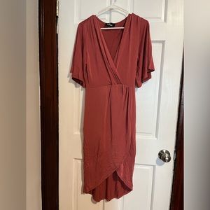 Lulus Small wrap midi dress